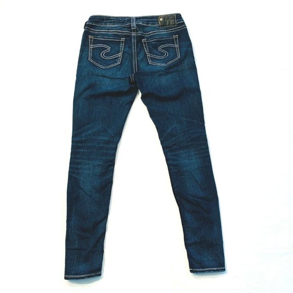 Silver Jeans Suki Mid Super‎ Skinny Stretch Jeans - Picture 1 of 12